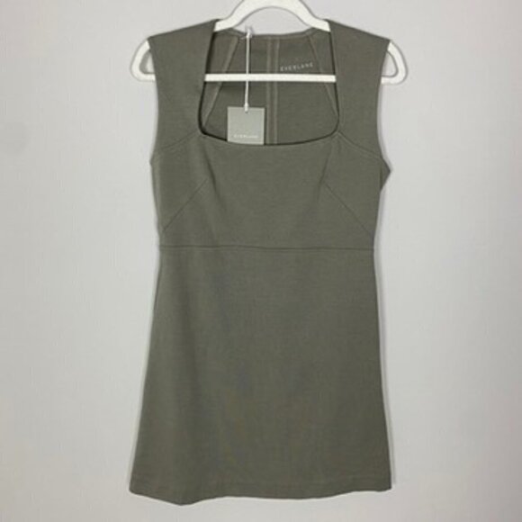 Everlane The 90s Mini Dress Sleeveless Womens Size Small Clay Bodycon - Picture 1 of 6